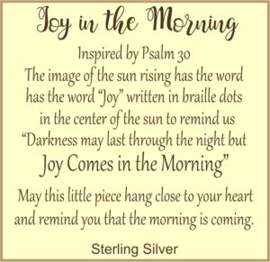 Joy Comes in the Morning Necklace