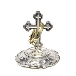 Greek Cross Ring Stand - Handcrafted by Lucina K