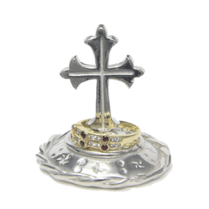 Pewter Cross Ring Stand