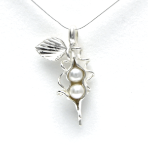 2 Pearl How Many Peas in Your Pod Necklace - White Pearl