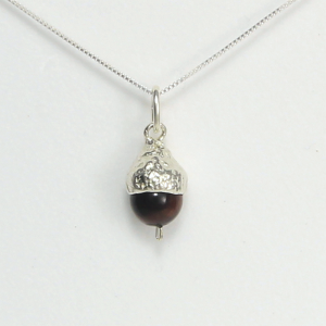 Acorn Necklace Small Tigers Eye - Lucina K.