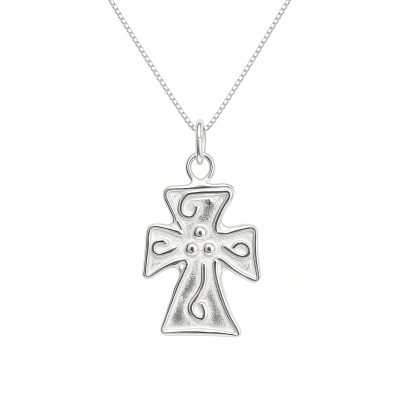 Filled with the Spirit Cross Necklace - Sterling Silver