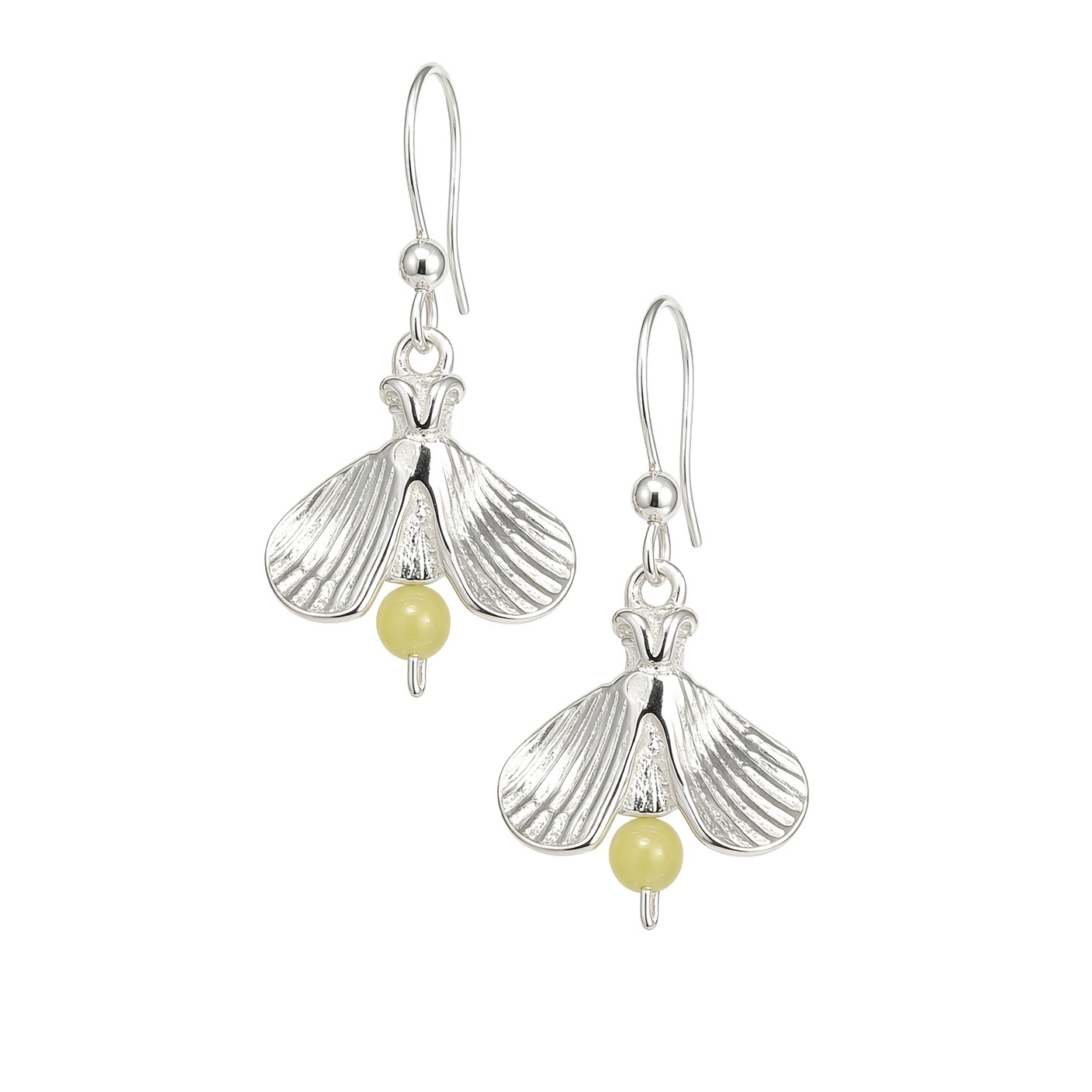 Sterling Silver Firefly Necklace with Bead