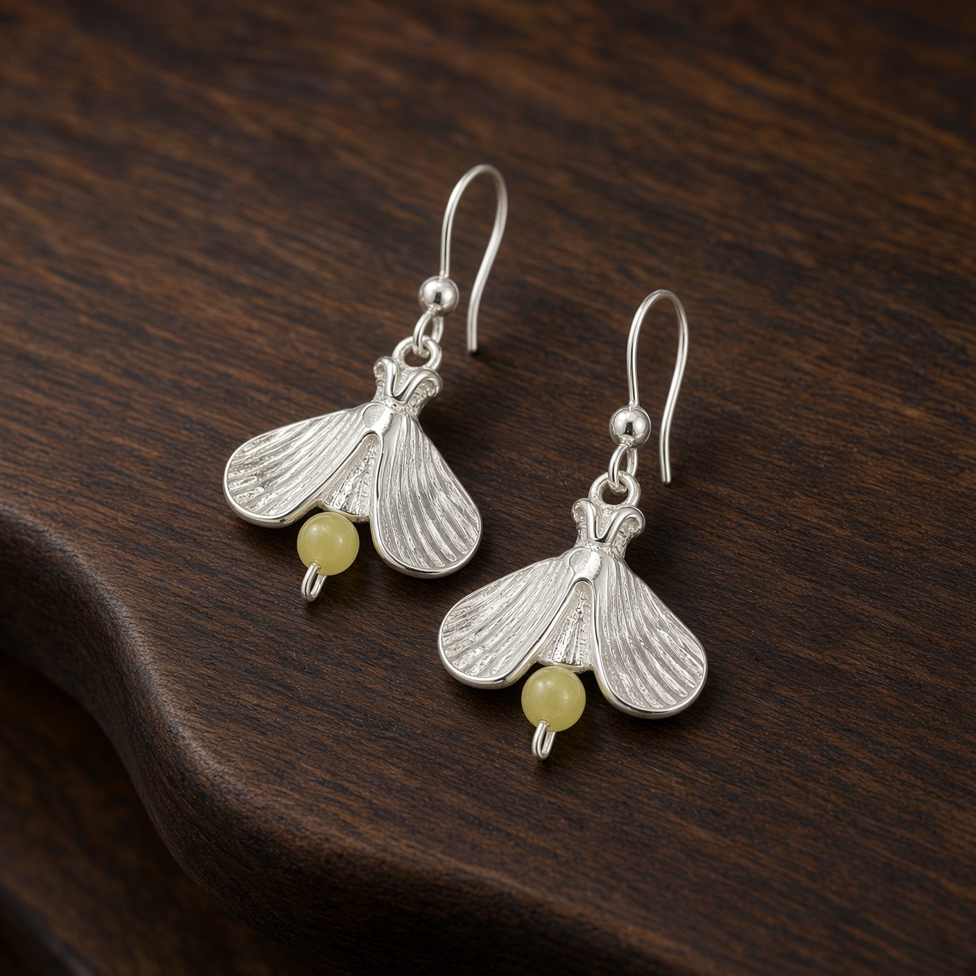 Firefly Lightning Bug Earrings Sterling Silver - Image 4