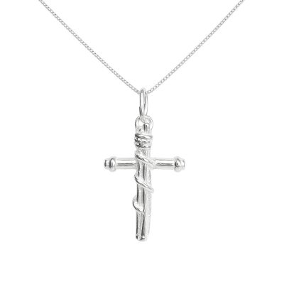 Mission Cross Necklace Sterling Silver - Witness and Service