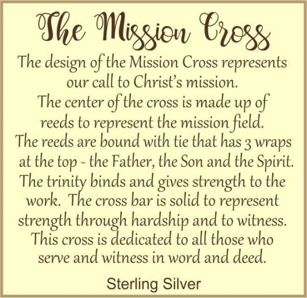 Mission Cross Necklace to Serve and Witness