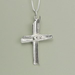 Trinity Cross Necklace Sterling Silver