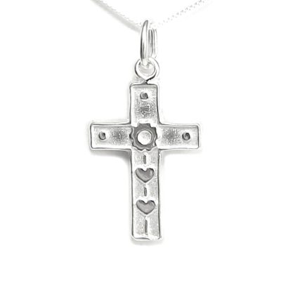 Wonderfully Made Cross Necklace Sterling Silver