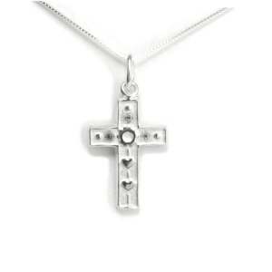 Wonderfully Made Cross Necklace Sterling Silver
