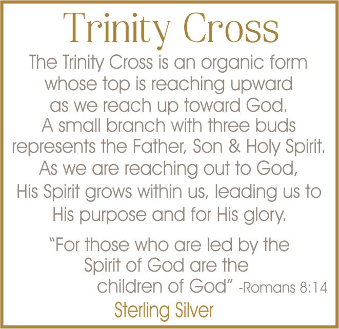 Trinity Cross necklace in Sterling Silver