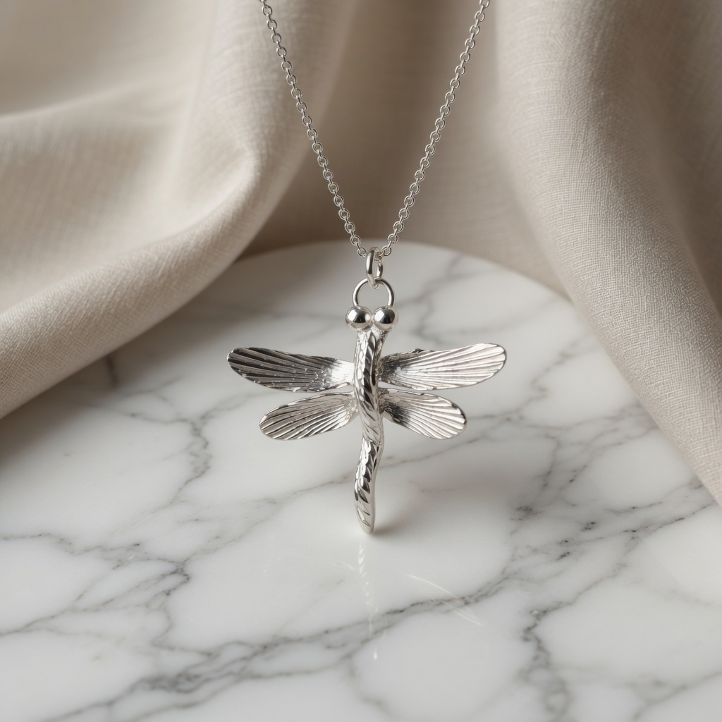 Sterling Silver Dragonfly Necklace