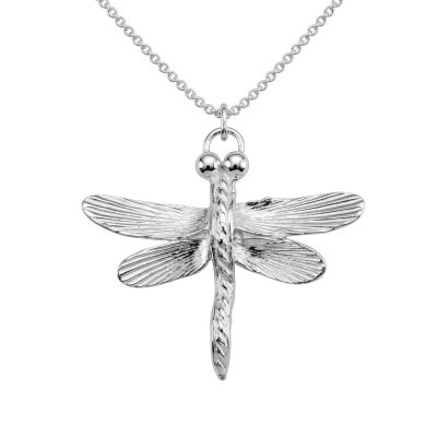 Dragonfly Necklace Sterling Silver