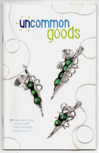 Press /Featured Work - Peas in A Pod Necklaces Featured on Cover of UncommonGoods Catalog
