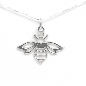 Queen Bee Necklace Sterling Silver