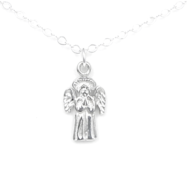 Guardian Angel Necklace Pewter
