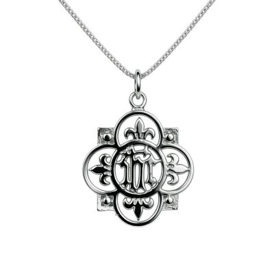 IHC Christogram Necklace - Sterling Silver