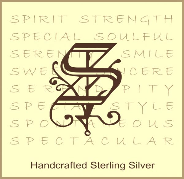 Initial Letter S Sterling Silver Necklace