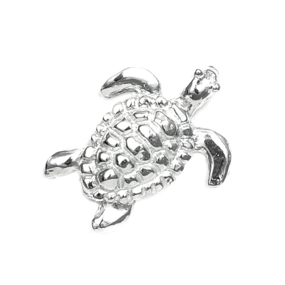 Turtle Magnetic Scarf Pin Pewter - Handcrafted by Lucina K