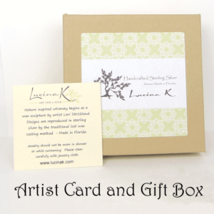 Sterling box packaging with artist card