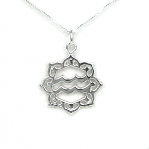 Aquarius Zodiac Sterling Silver Necklace