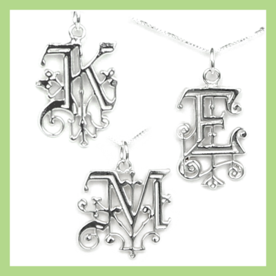 INITIAL JEWELRY STERLING SILVER - Designs in this Collection: