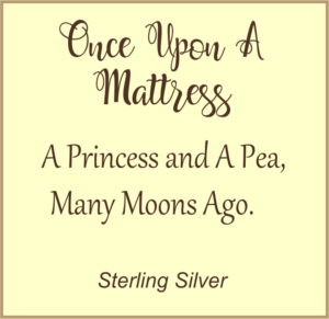 Once Upon A Mattress Necklace Story Card