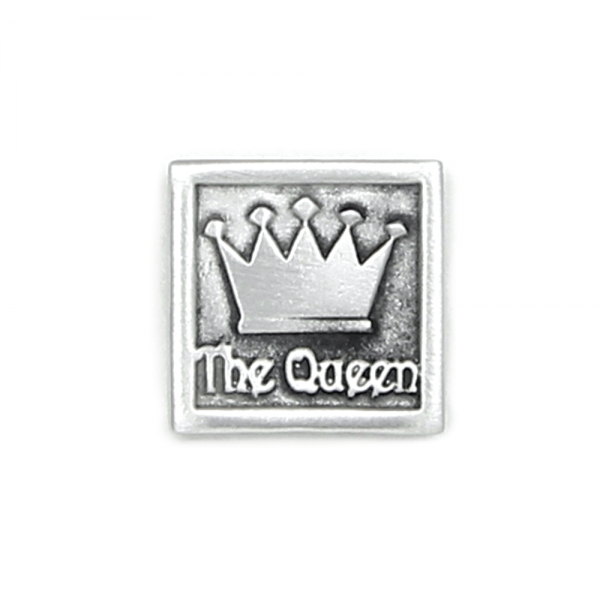 The Queen Pin Square Pewter Magnetic