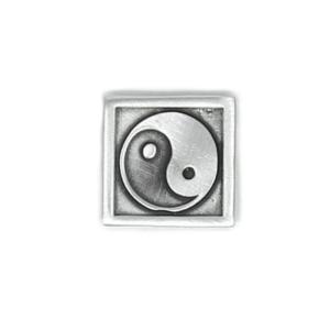 Yin Yang Pin Pewter Magnetic Back