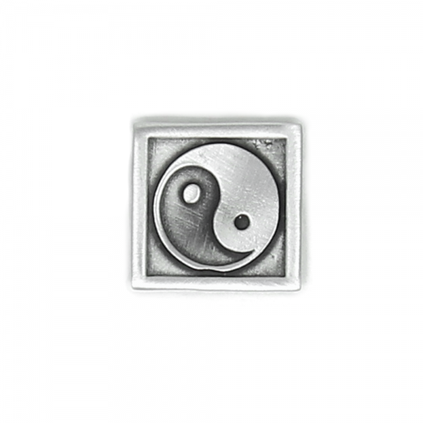 Yin Yang Pin Pewter Magnetic Back