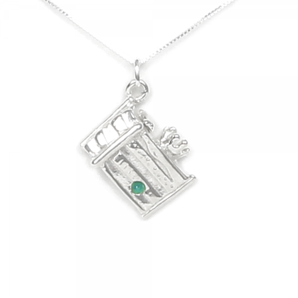 Once Upon A Mattress inspired Princess and the Pea Necklace Silver