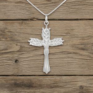 Harvest Cross Necklace Sterling Silver