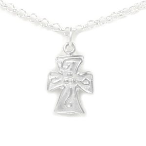 Pewter Filled with the Spirit Cross necklacy by Lucina K