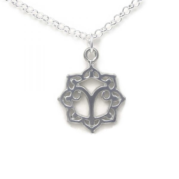 Aries Zodiac Necklace Pewter by Lucina K.