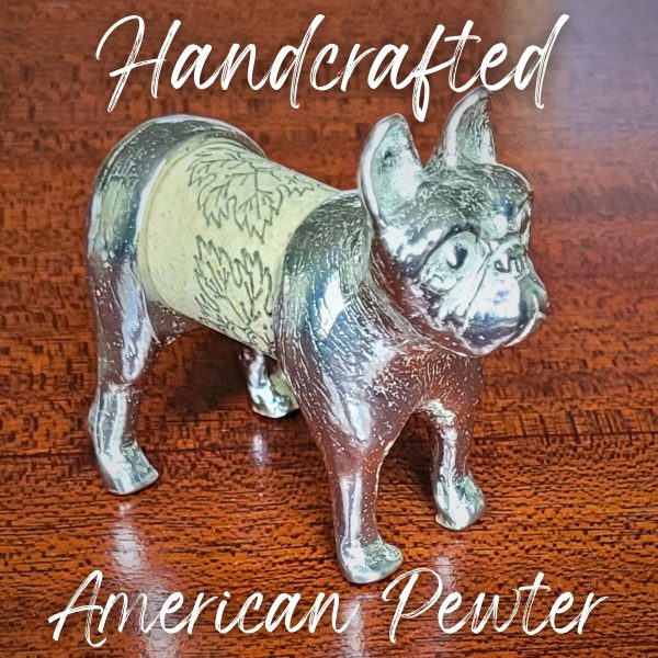 French Bulldog Figuring with removable Wine Cork Made in USA