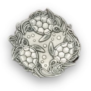 Sea Turtle Jewelry Tray Ring Dish - Fine Pewter Made in USA