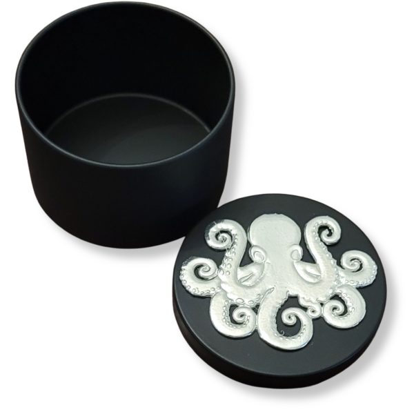 Octopus Pewter Medallion Tin Box - Handmade in USA - Image 7