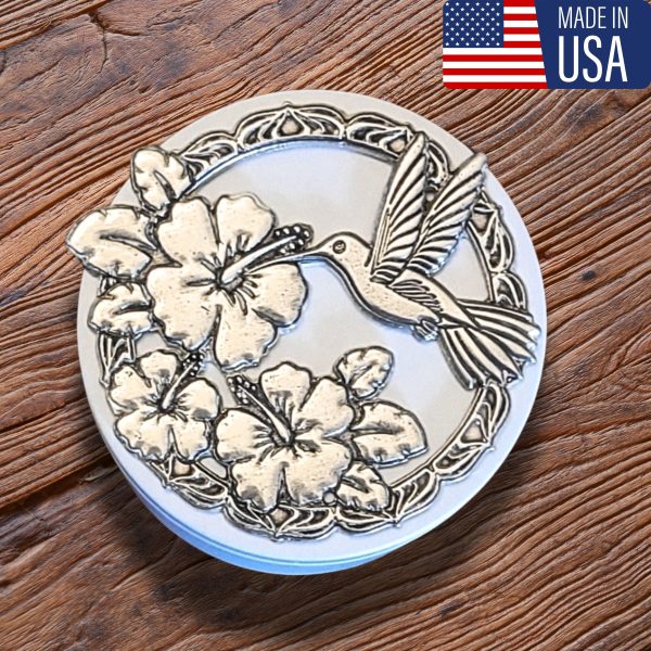 Hummingbird & Hibiscus Treasure Box -Made in USA - Image 10