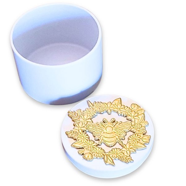 Unique gift for outdoor weddings, bridesmaids, wives, gardeners, or for storing treasures on dressers and desks. Bee Keepers and honey lovers