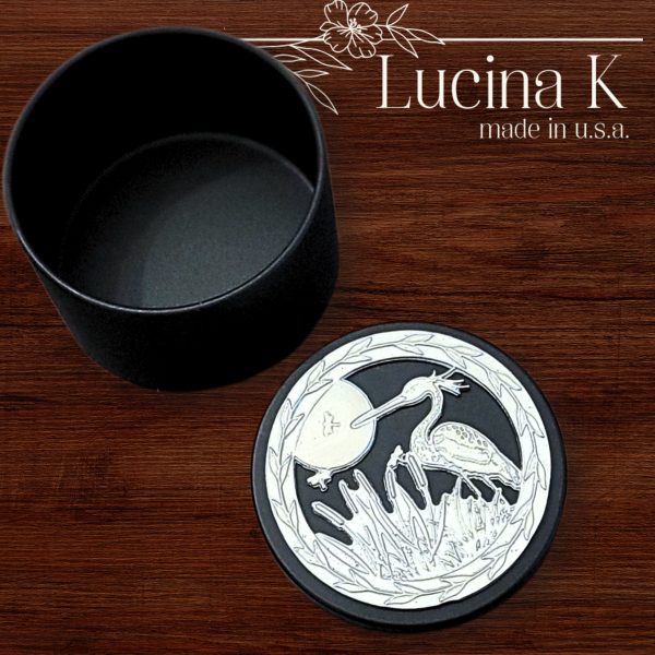 Heron Keepsake Box decorated with Fine Pewter - Image 13