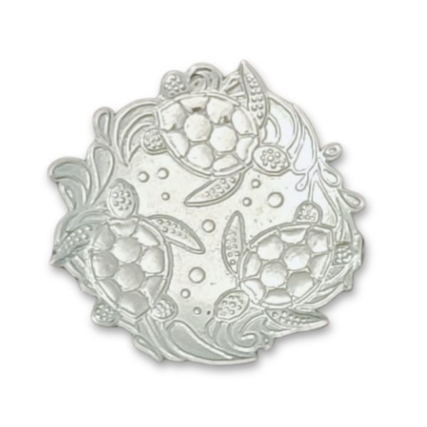 Sea Turtle Jewelry Tray Ring Dish - Fine Pewter Made in USA