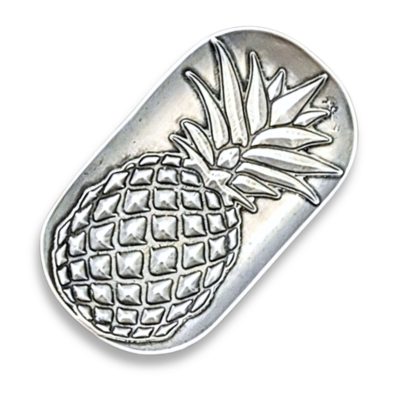 Pineapple Jewelry Tray Ring Dish - Solid Fine Pewter Made in USA