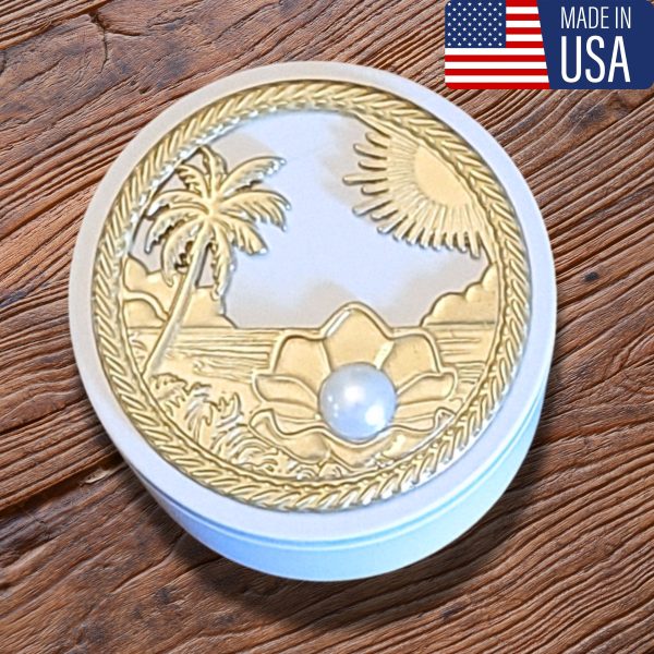 Fine pewter pearl in seashell design. Crafted in the USA, includes artist card. Great nautical gift for beach lovers, seashell collectors, beach weddings