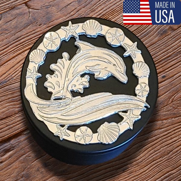 Dolphin & Seashell Box- Made in USA - Image 9