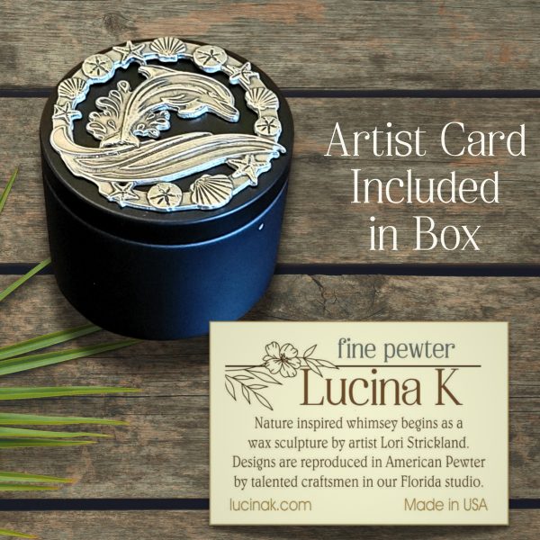 Dolphin & Seashell Box- Made in USA - Image 2