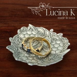 Sea Turtle Jewelry Tray Ring Dish - Fine Pewter Made in USA