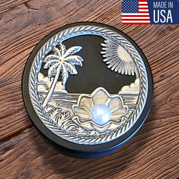 Fine pewter pearl in seashell design. Crafted in the USA, includes artist card. Great nautical gift for beach lovers, seashell collectors, beach weddings