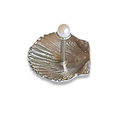 Pearl and Shell Ring Holder- Fine Pewter Made in USA