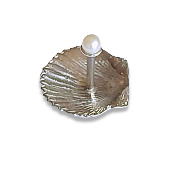 Pearl and Shell Ring Holder- Fine Pewter Made in USA