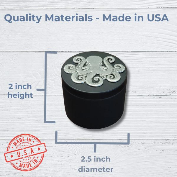 Lucina K Hummingbird & Hibiscus Pewter Medallion Tin Box - Handmade in USA, Lead-Free, Perfect Gift for Outdoor Weddings, Bridesmaids, Wife, Gardeners