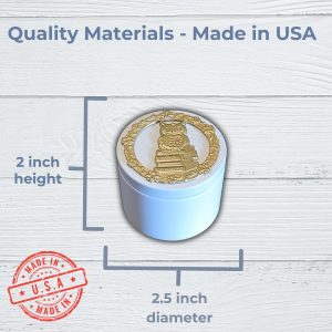 Lucina K - Wise Owl Pewter Medallion Box - Handmade in USA with included Artist Card, Lead-Free, Gift for Outdoor Weddings, Wife,